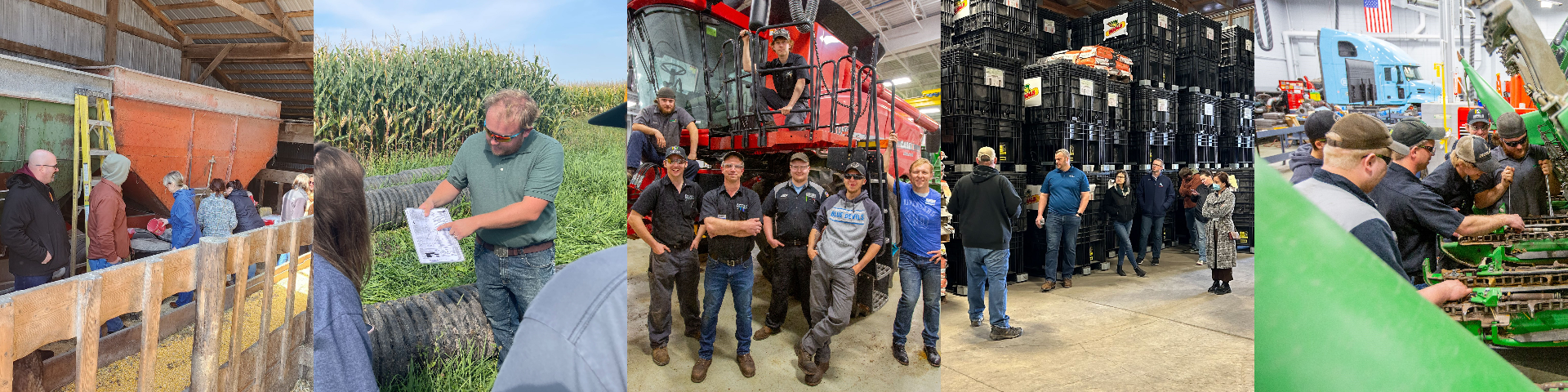 Students and faculty in Agricultural Sciences learning in hands-on settings
